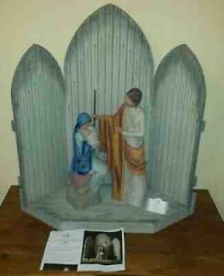 Willow Tree Christmas Story Large 24" Nativity Sanctuary Creche Mary Joseph Baby