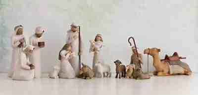 DEMDACO Willow Tree Nativity Starter Set, pieces- MERRY CHRISTMAS - SALE !
