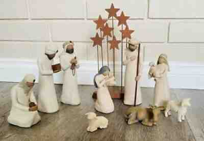 WILLOW TREE NATIVITY SET 10 Demdaco Susan Lordi Mary Joseph Wisemen Christmas