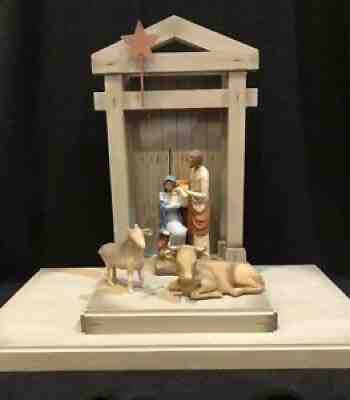 NEW Willow Tree Creche Holy Family Ox and Goat Nativity Scene *See Description