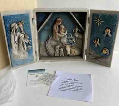 WILLOW TREE STARRY NIGHT NATIVITY TRIPTYCH SUSAN LORDI