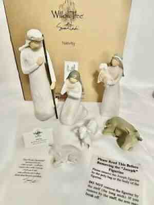 willow tree nativity set By Demdaco Cast By Susan Lordi 1991 NEW