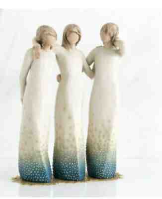 BY MY SIDE SIGNATURE COLLECTION SCULPTURE HAND PAINTED WILLOW TREE SUSAN LORDI