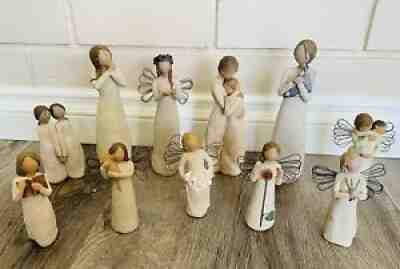 RARE LOT 11 Vintage Willow Tree Angels Demdaco Susan Lordi Collectable Figurines