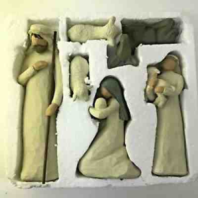 Willow Tree 6pc Hand Crafted NATIVITY Figures Set DEMDACO in Box #26005 VGUC