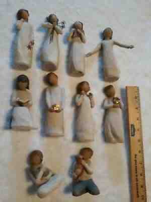 WILLOW TREE LOT OF 10 - 2003 - 2008 / DEMDACO SUSAN LORDI- NICE