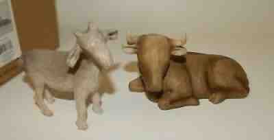 Willow Tree 2-Pc Christmas Nativity Set - Ox and Goat MIB