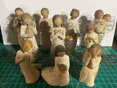 Lot of 10 Willow Tree Figures Figurines Angels - Susan Lorde