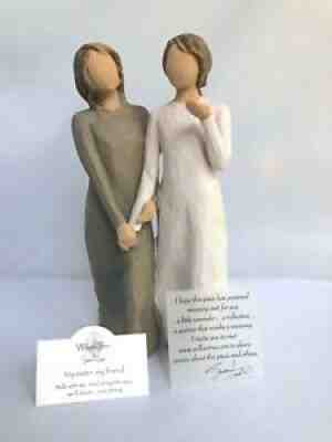 Willow Tree My Sister My Friend Sculpted Hand Painted Figure PLUS BOOK