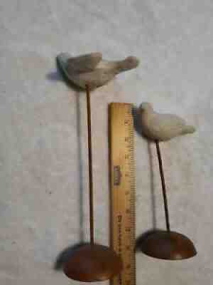 Willow Tree 1999 / white doves heavy cast bases - 11" and 8"