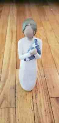 Demdaco Willow Tree Hero Figurine American Flag Sculpted Woman Statue 9"