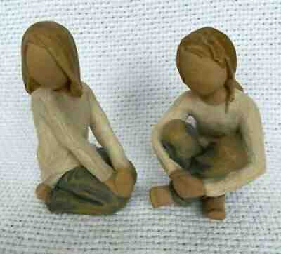 WILLOW TREE SUSAN LORDI DEMDACO FIGURINE Lot of 2 JOYFUL & SPIRITED CHILD - 2008