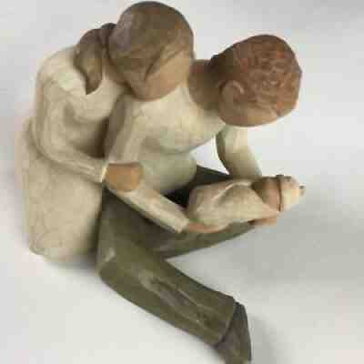 Willow Tree New Life Figurine Demdaco Susan Lordi Parents with Baby 2000