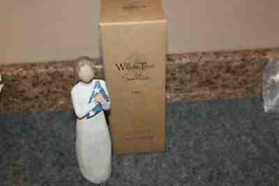 2004 Willow Tree Hero Figurine #26152 in Box Susan Lordi Folded American Flag