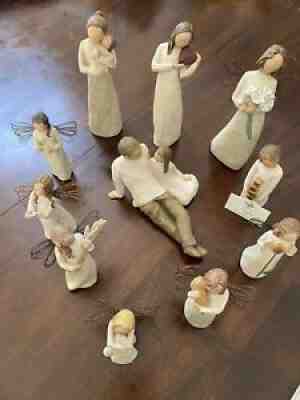 11 Willow Tree figurines
