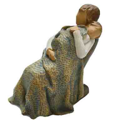 Willow Tree The Quilt Demdaco 5" Figurine Mother Child in Chair Blanket 2010