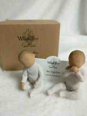 Willow Tree Two Together Love in Abundance Twins NIB Free shipping Boys/Girls