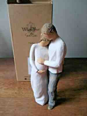WILLOW TREE Demdaco Hand Painted #26252 HOME Pregnancy Couple Baby Figurine