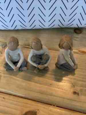 WILLOW TREE SUSAN LORDI DEMDACO FIGURINE Lot of 3 JOYFUL & SPIRITED CHILD - 2008