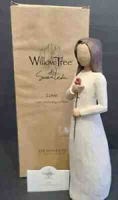 WILLOW TREE Susan Lordi LOVE with a Red Rose Figurine Figurine 26112 Box