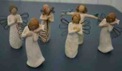 Willow Tree Angel of Friendship 5" tall Figurines Demdaco Susan Lordi - set of 6