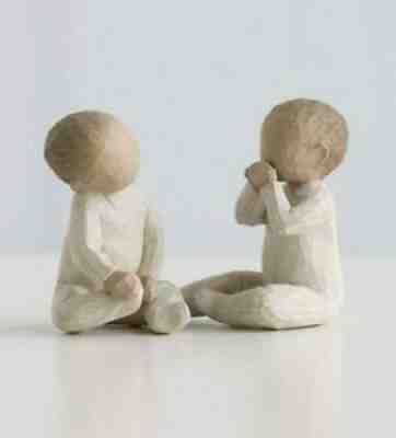 Willow Tree Figurine Two Together Twins Friends Babies Demdaco Susan Lordi NIB
