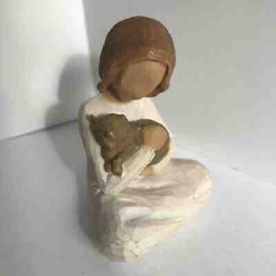 Willow Tree 2008 Demdaco Figurine Kindness Girl With Kitty By Susan Lordi
