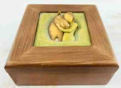 Susan Lordi Willow Tree Quiet Strength Memory Keepsake Box Horse & Girl