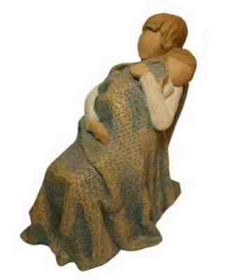 Willow Tree The Quilt Sculpted Figurine by Demdaco Mom Rocking Child 2010
