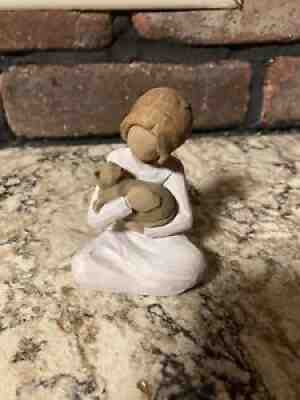 2008 Willow Tree Figurine Kindness Girl w/ Gray Cat Kitty Susan Lordi No Box