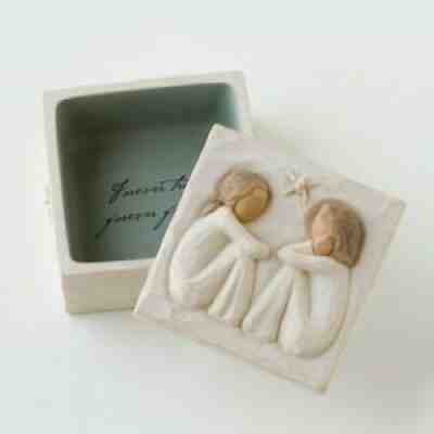 Willow Tree Friendship Sculpted Hand-Painted Keepsake Box