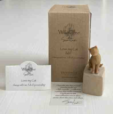Willow Tree Figurine 27789 â??Love My Cat Lightâ? NIB With Card