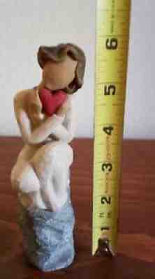 Willow Tree Figurine Always 2012 Susan Lordi Demdaco Child Heart Love Girl GUC