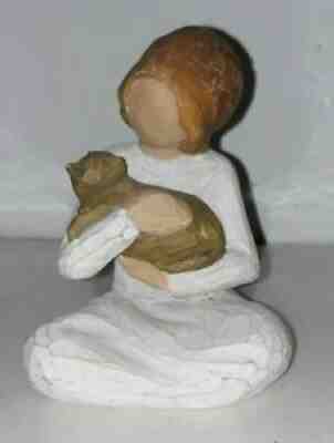 WILLOW TREE KINDNESS GIRL WITH KITTEN SUSAN LORDI FIGURINE DECOR 2008