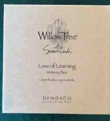 Willow Tree â??Love of Learning" Memory Box "Open Books, Open Minds" - New In Box