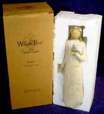 NIB New WILLOW TREE Figurine PEACE Angel 9" Sculpture BIRD Susan Lordi DEMDACO