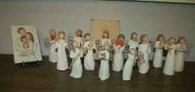 WILLOW TREE Lot of 15 Angels GOLDEN Lavender Grace SUNSHINE Ornaments & PLAQUE