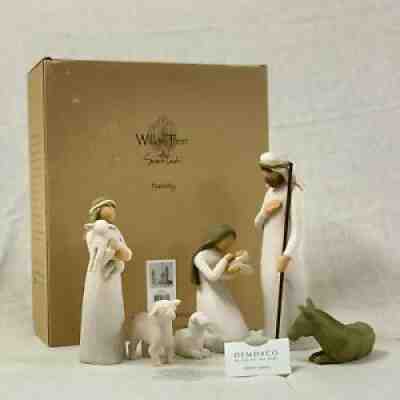 Willow Tree Nativity set sculpted hand-painted nativity figures, 6-piece set_260