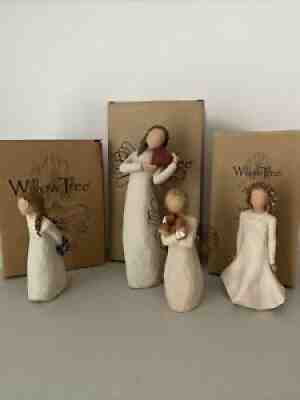 WILLOW TREE - Lot of Four (4) Thank you, Irish Charm, Angel of the Heart + Bonus