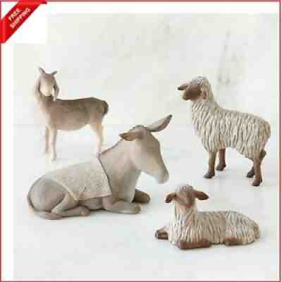 Willow Tree Sheltering Animals for The Holy Family, Sculpted Hand-Painted