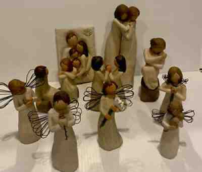 Willow Tree Figurines And Plaque (Lot Of 11) -Beautiful Collection!!!