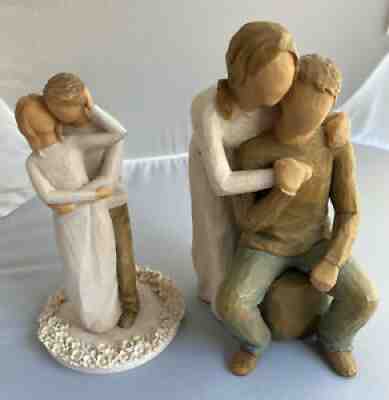 Willow Tree Sculpted Hand-Painted Figures Lot, You and Me & Together, Fast Ship