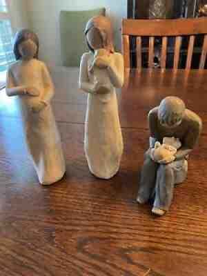 Willow Tree Figurines - Cherish, Angel of Mine, New Dad