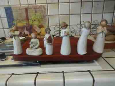 Lot of 6 WILLOW TREE Angel Figurines Demdaco-Loving, Kindness, Healing, Mi Casa