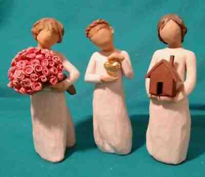 Willow Tree Lot of 3 Figurines Abundance, Keepsake, Mi Casa (2004/2012)