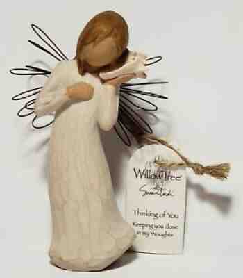 New 2004 Willow Tree "Thinking of You" Sculpted 4" Figurine by Susan Lordi