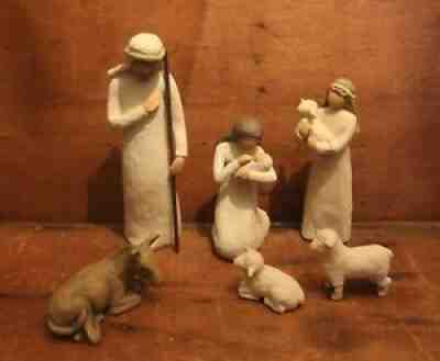 DEMDACO Willow Tree Nativity Mary Joseph and Shepherd Boy 26005