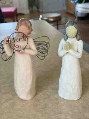 Lot of two Willow Tree Figures "Sister by Heart" and "Just for You"