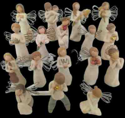 WILLOW TREE Angels Figurines Lot of 17 Demdaco No Boxes 1999-2004 Last Lot!