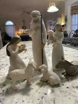 Willow Tree Sculpted Hand-Painted Nativity Figure Set - 6 Piece: Mint